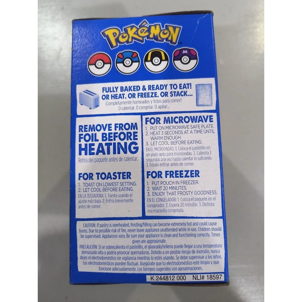 NEW FROSTED VANILLA CUPCAKE POP TARTS EXCLUSIVE TARGET POKEMON  TOASTER PASTRIES
